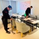 Jibom Gegana Brimob Sterilkan Lokasi Kunjungan Tamu Negara dari Sarawak di Balikpapan