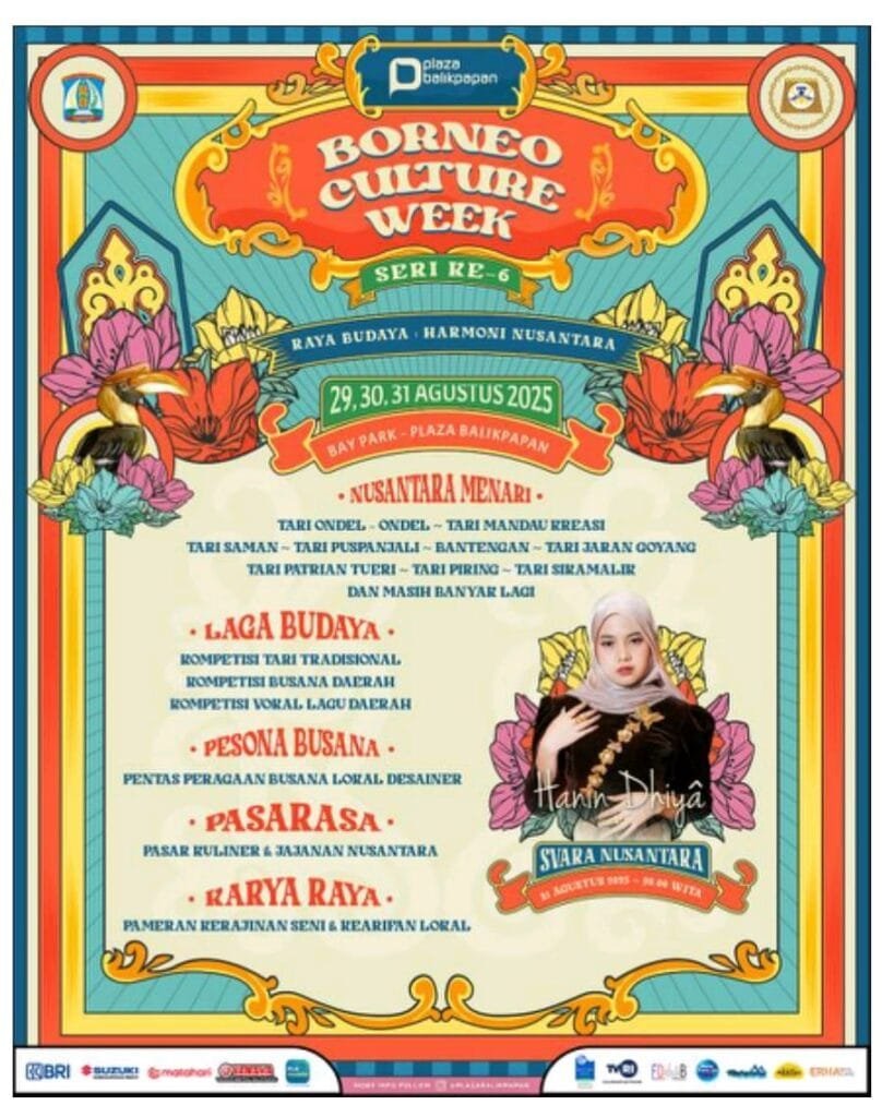 WhatsApp Image 2025 08 28 at 00.25.02 Borneo Culture Week 6 Raya Budaya, Harmoni Nusantara PROKALTIM