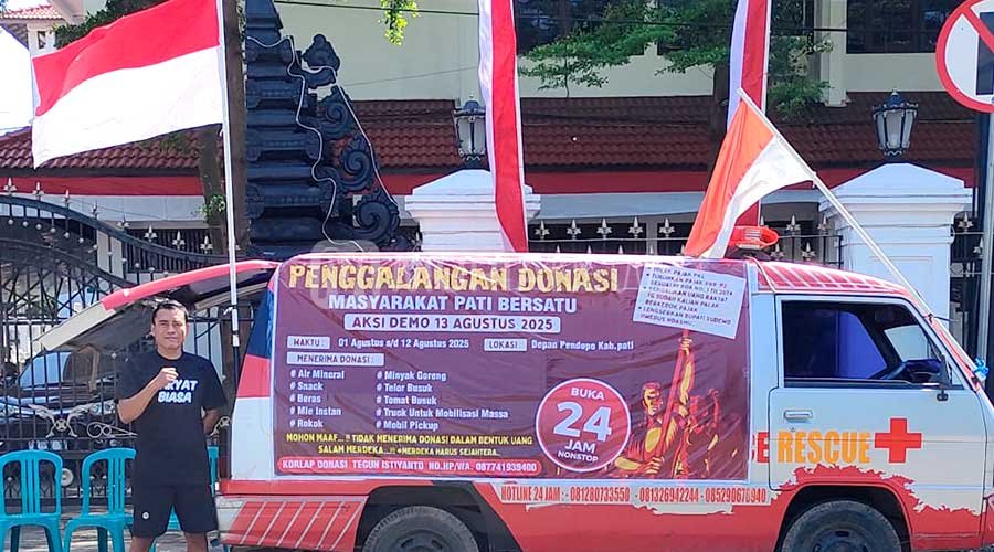 penggalangan donasi masyarakat pati bersatu di dep 20250801091029 Gelombang Protes PBB Pati Meningkat! Donasi untuk Demo Mulai Digalang PROKALTIM