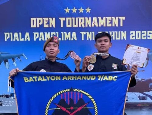 WhatsApp Image 2025 09 22 at 21.32.27 Prajurit Yonarhanud 7/ABC Harumkan Kodam VI/Mlw di Open Tournament Pencak Silat Piala Panglima TNI 2025 PROKALTIM