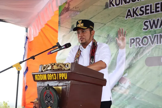 Sambut Mentan, Gubernur Rudy Mas’ud Sebut Babulu Sebagai Lumbung Pangan Kaltim