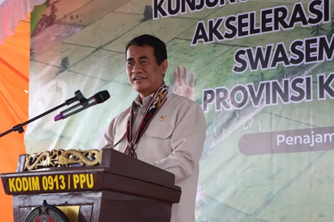 Kunjungi PPU, Mentan Amran Beri Pesan ke Aparat Kepolisian