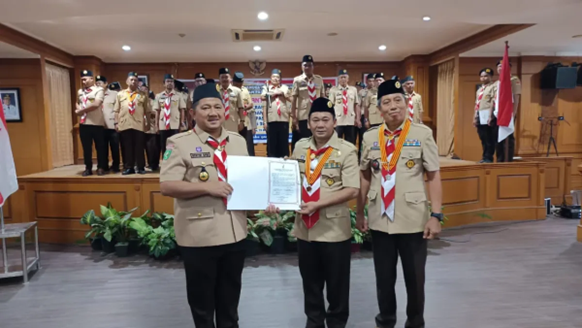 Lantik Pengurus Pramuka, Bupati Mudyat Noor Janjikan Hibah