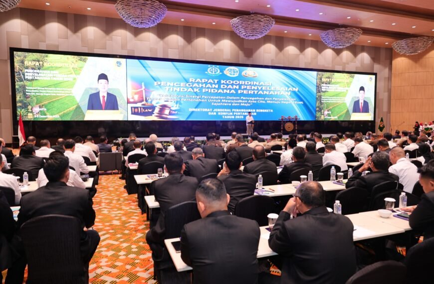 Buka Rakor Pencegahan dan Penyelesaian Tindak Pidana Pertanahan,&hellip;