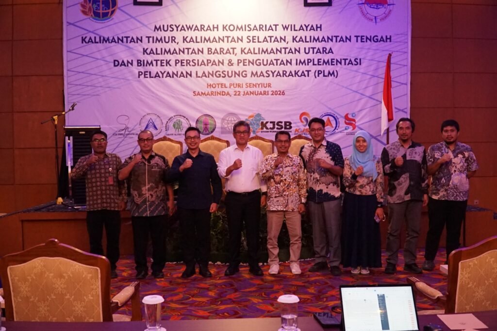 WhatsApp Image 2026 01 23 at 07.57.23 Perkuat Koordinasi Survei dan Pemetaan, Kanwil BPN Provinsi Kaltim Hadiri Musyawarah Komisariat Wilayah MASKI Kalimantan Timur-Kalimantan Utara PROKALTIM