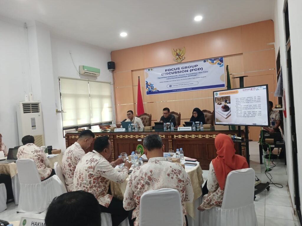 WhatsApp Image 2026 01 23 at 14.44.11 Dukung Transformasi Digital Pertanahan, Kanwil BPN Provinsi Kaltim Jadi Narasumber dalam FGD di PTUN Samarinda PROKALTIM