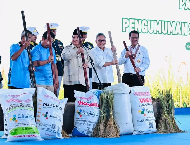 presiden Prabowo panen raya di karawang Jawa barat Prabowo Cicip Produk Petani, Gambir Jadi Senjata Baru Lawan Ketergantungan Impor PROKALTIM