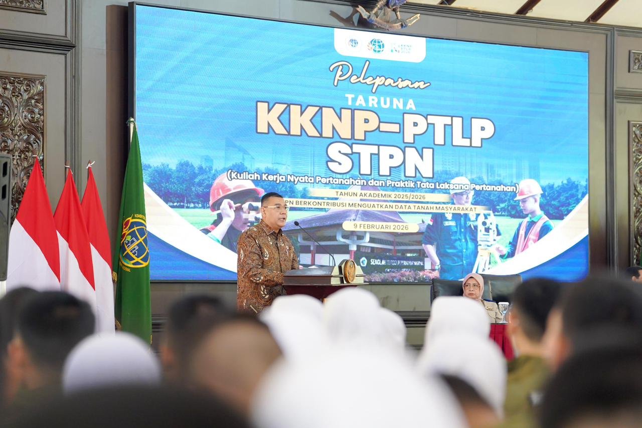 Dilepas oleh Wamen Ossy, 30 Taruna/i STPN ikuti KKN Pertanahan untuk Restorasi Arsip Pascabencana Hidrometeorologi di Aceh dan Sumut PROKALTIM 1 WhatsApp Image 2026 02 10 at 10.53.47 1 Dilepas oleh Wamen Ossy, 30 Taruna/i STPN ikuti KKN Pertanahan untuk Restorasi Arsip Pascabencana Hidrometeorologi di Aceh dan Sumut PROKALTIM