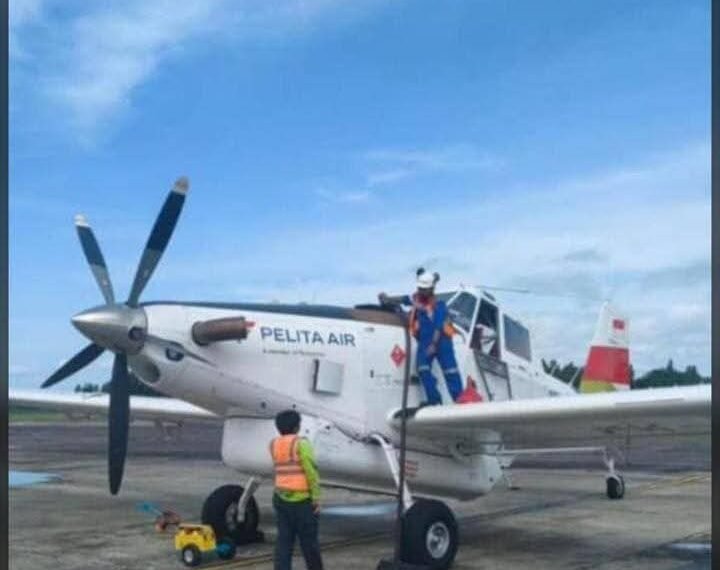 Krayan Mencekam, Pesawat BBM Pelita Air Terbakar di Long Bawan