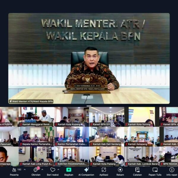 Penyelesaian Berkas Layanan Pertanahan, Wamen Ossy Tegaskan Target&hellip;
