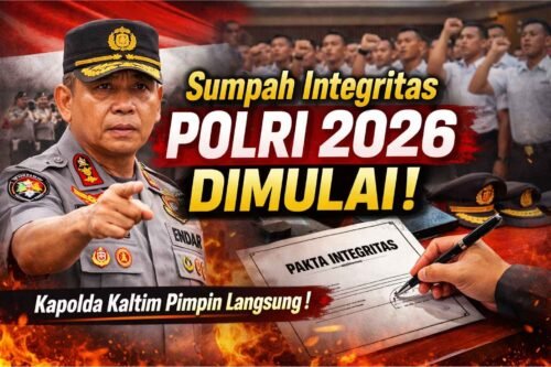 Berita foto 20260403 150405 0000 Integritas Rekrutmen Polri 2026 Ditekankan, Kapolda Kaltim Pimpin Langsung Sumpah di Balikpapan PROKALTIM