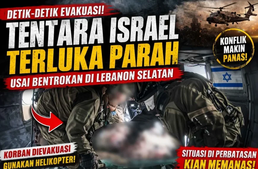 Israel Memanas: Detik Evakuasi Tentara Terluka di Lebanon Selatan Terekam