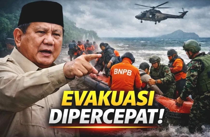 Evakuasi Makin Cepat! Prabowo Pantau Langsung Bitung–Batang Dua, Situasi Darurat Jadi Sorotan