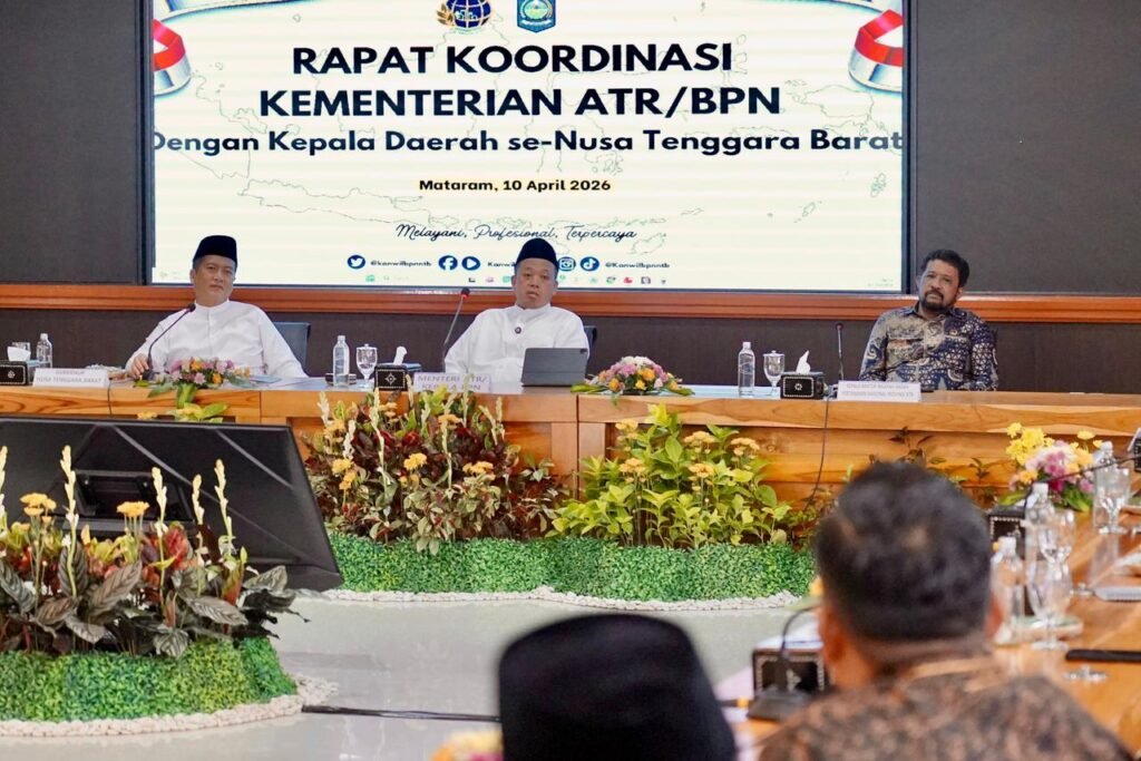 WhatsApp Image 2026 04 11 at 17.16.07 Rakor Bersama Pemda NTB, Menteri Nusron Sebut Integrasi Data Tanah dan Pajak Bisa Dongkrak PAD hingga 300% PROKALTIM