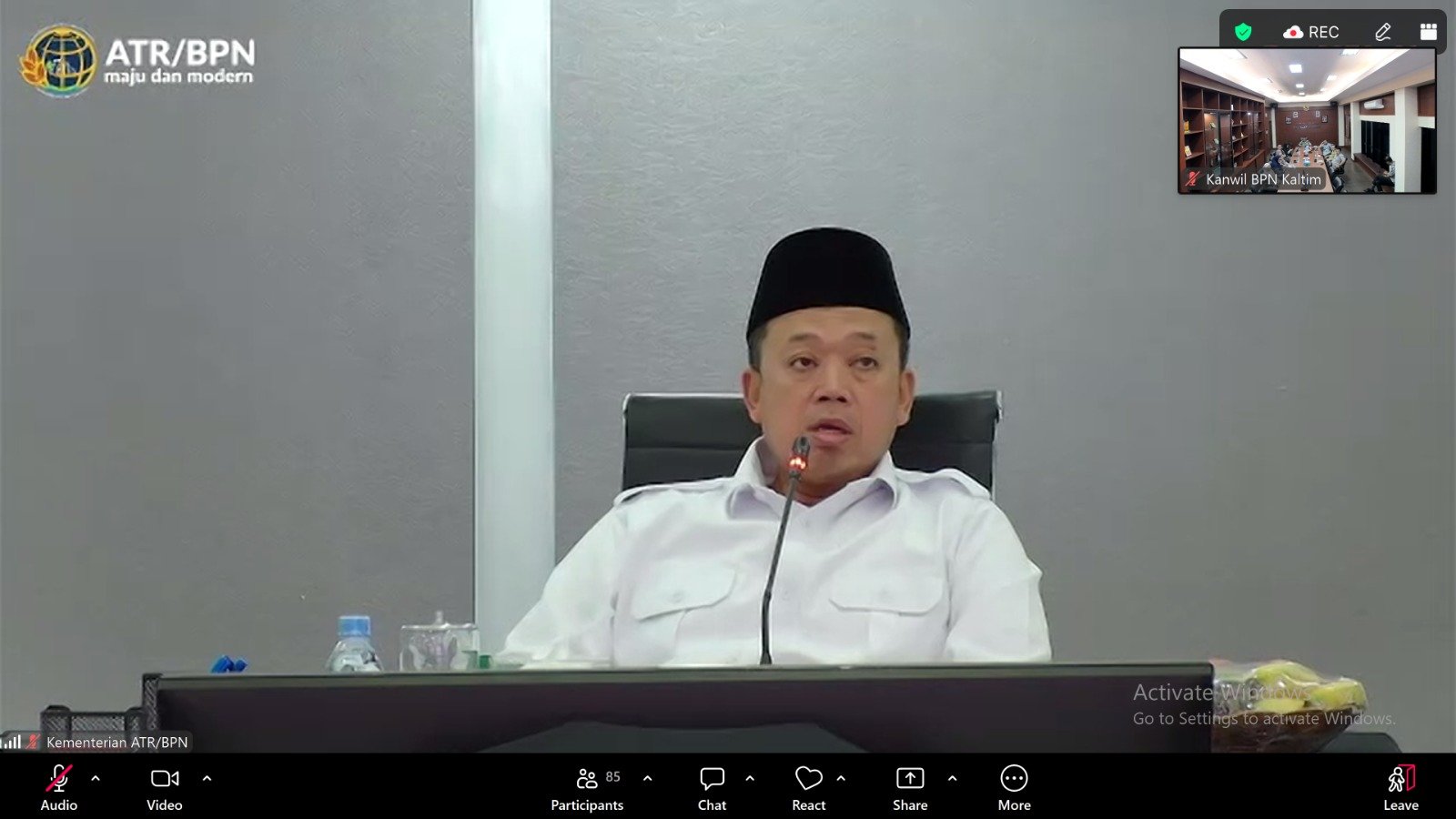 WhatsApp Image 2026 04 16 at 16.36.58 Plt. Kakanwil BPN Provinsi Kaltim Ikuti Rapat Pimpinan Kementerian ATR/BPN PROKALTIM