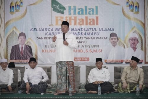 WhatsApp Image 2026 04 20 at 11.20.07 Hadiri Halalbihalal dan Penyerahan Sertipikat Tanah Wakaf PCNU Indramayu, Menteri Nusron Minta NU Berikan Kebermanfaatan bagi Masyarakat PROKALTIM