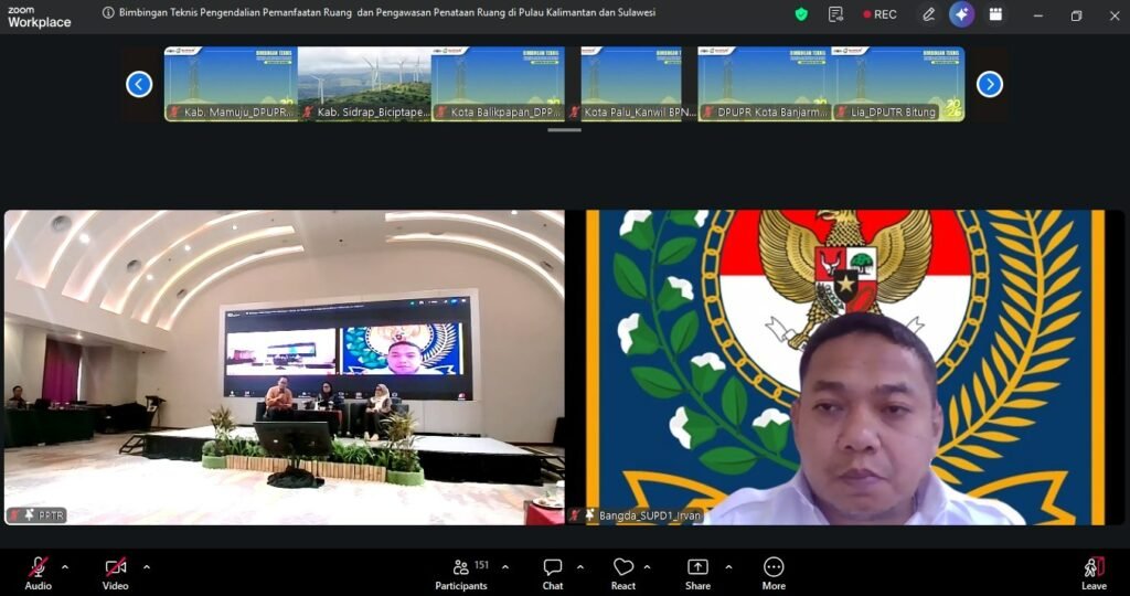 WhatsApp Image 2026 04 22 at 15.10.24 Kanwil BPN Provinsi Kaltim Ikuti Bimbingan Teknis Pengendalian Pemanfaatan Ruang dan Pengawasan Penataan Ruang Kalimantan dan Sulawesi Secara Daring PROKALTIM