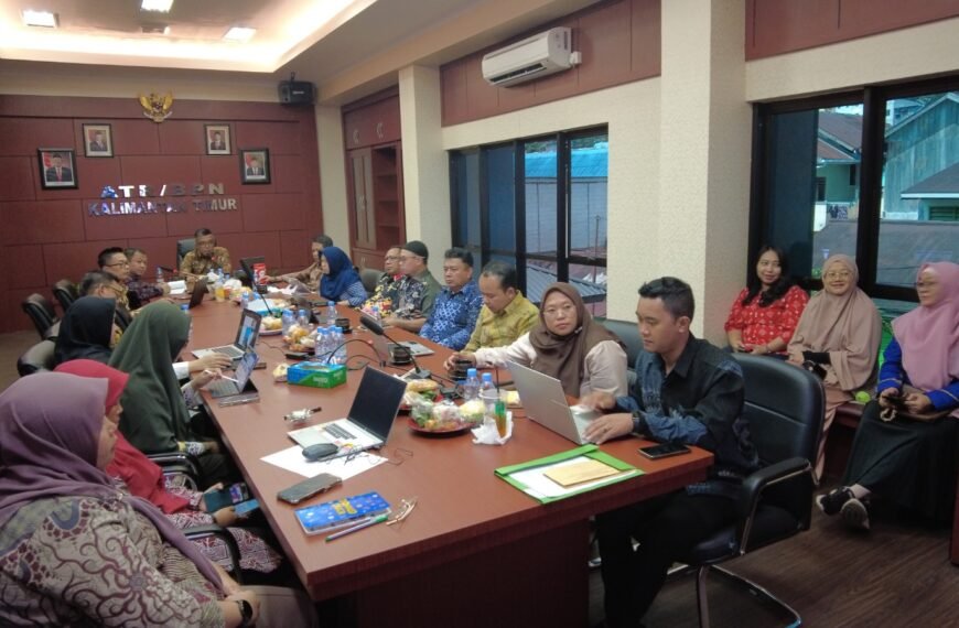 Kanwil BPN Provinsi Kaltim Gelar Rapat&hellip;