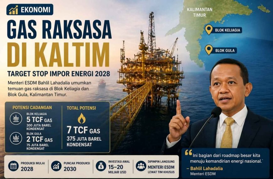 Gas Terungkap di Kaltim, Temuan Raksasa Ini Dibidik Ubah Arah Energi Nasional