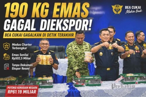 dirjen bea cukai 1 Emas Rp502 Miliar Gagal Kabur, Bea Cukai Hentikan di Runway Halim PROKALTIM
