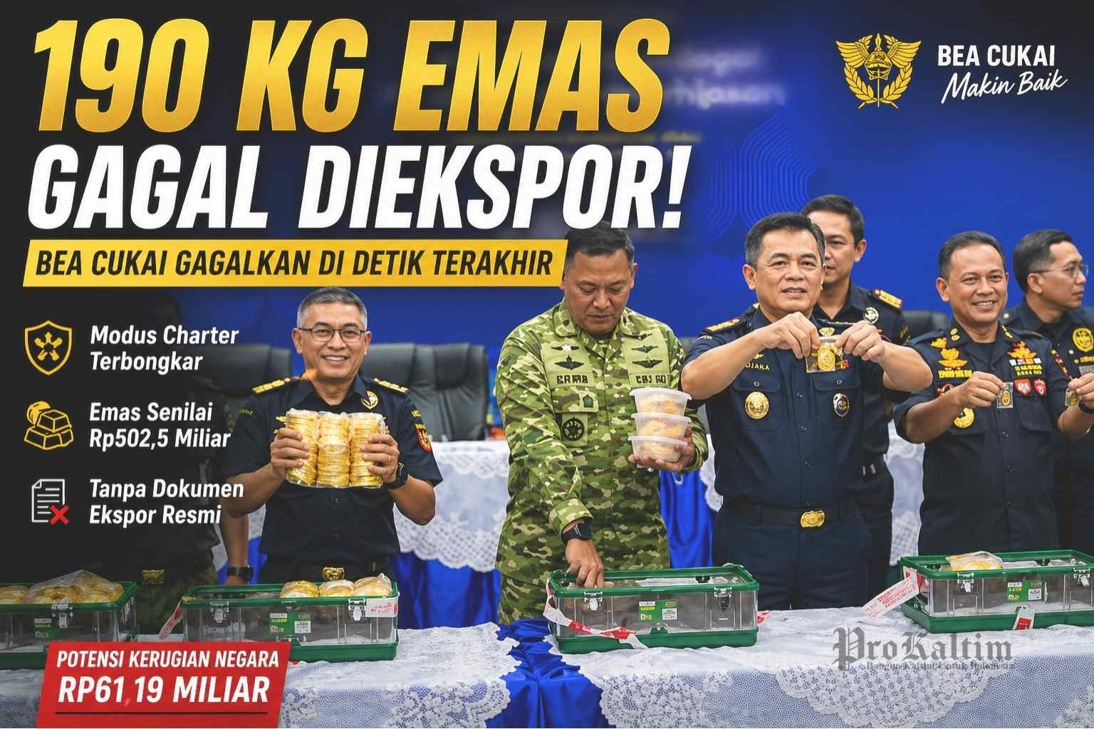 dirjen bea cukai 1 Emas Rp502 Miliar Gagal Kabur, Bea Cukai Hentikan di Runway Halim PROKALTIM