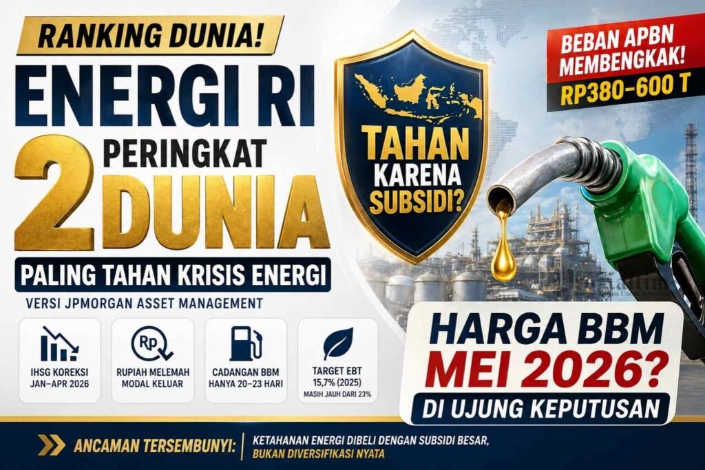 energi RI peringkat 2 1 Energi RI Ranking 2 Dunia, Tapi BBM Mei 2026 Di Ujung Keputusan? PROKALTIM