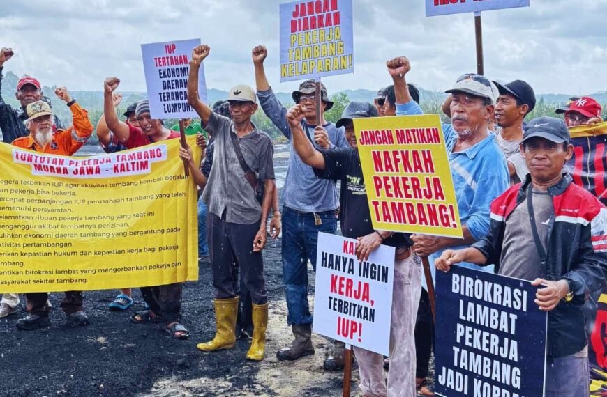 Demo Tambang Muara Jawa Meluas, Wanita dan Pria Turun Aksi, 5 Bulan Tanpa Kerja