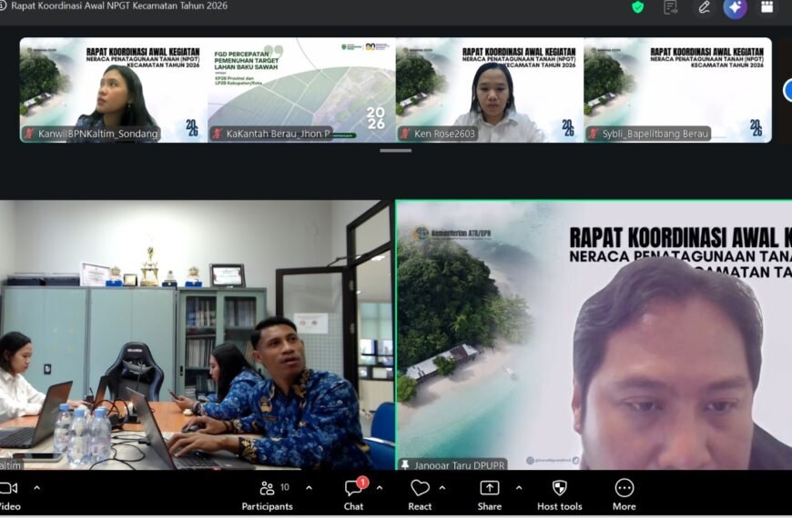 Kanwil BPN Provinsi Kaltim Gelar Rapat&hellip;