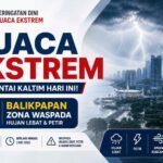 Cuaca Ekstrem Mengintai Kaltim Hari Ini, Balikpapan Masuk Zona Waspada Hujan Lebat dan Petir
