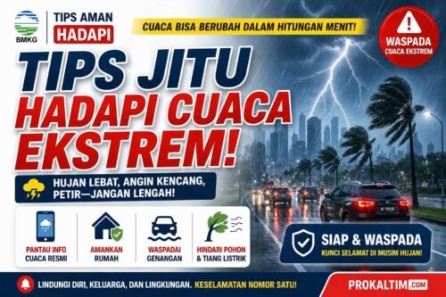 berita cuaca prokaltim 3 Tips Waspada Cuaca Ekstrem, Hujan Lebat dan Angin Kencang Bisa Datang Tiba-Tiba PROKALTIM