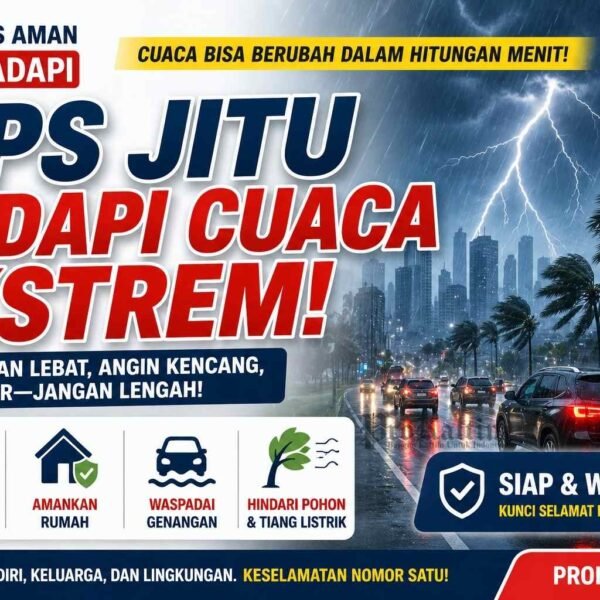 Tips Waspada Cuaca Ekstrem, Hujan Lebat dan Angin&hellip;