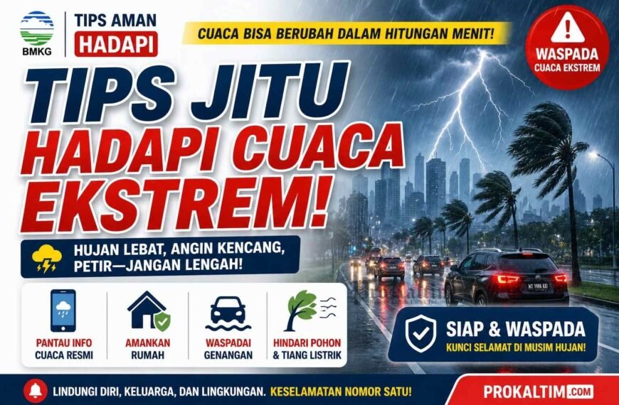 Tips Waspada Cuaca Ekstrem, Hujan Lebat dan Angin&hellip;