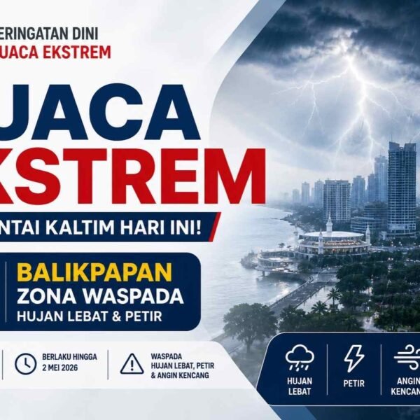 Cuaca Ekstrem Mengintai Kaltim Hari Ini, Balikpapan Masuk&hellip;
