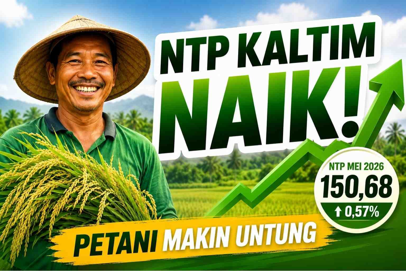 NTP Melesat! Pendapatan Petani Kaltim Kembali Menguat pada Mei 2026 PROKALTIM 1 BPS KALTIM