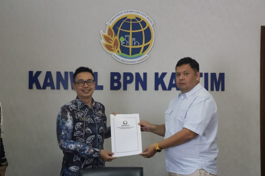 WhatsApp Image 2026 06 25 at 16.49.07 Bahas Penambahan Lokus Penilaian Pelayanan Publik, Ombudsman RI Kalimantan Timur Kunjungi Kanwil BPN Provinsi Kaltim PROKALTIM