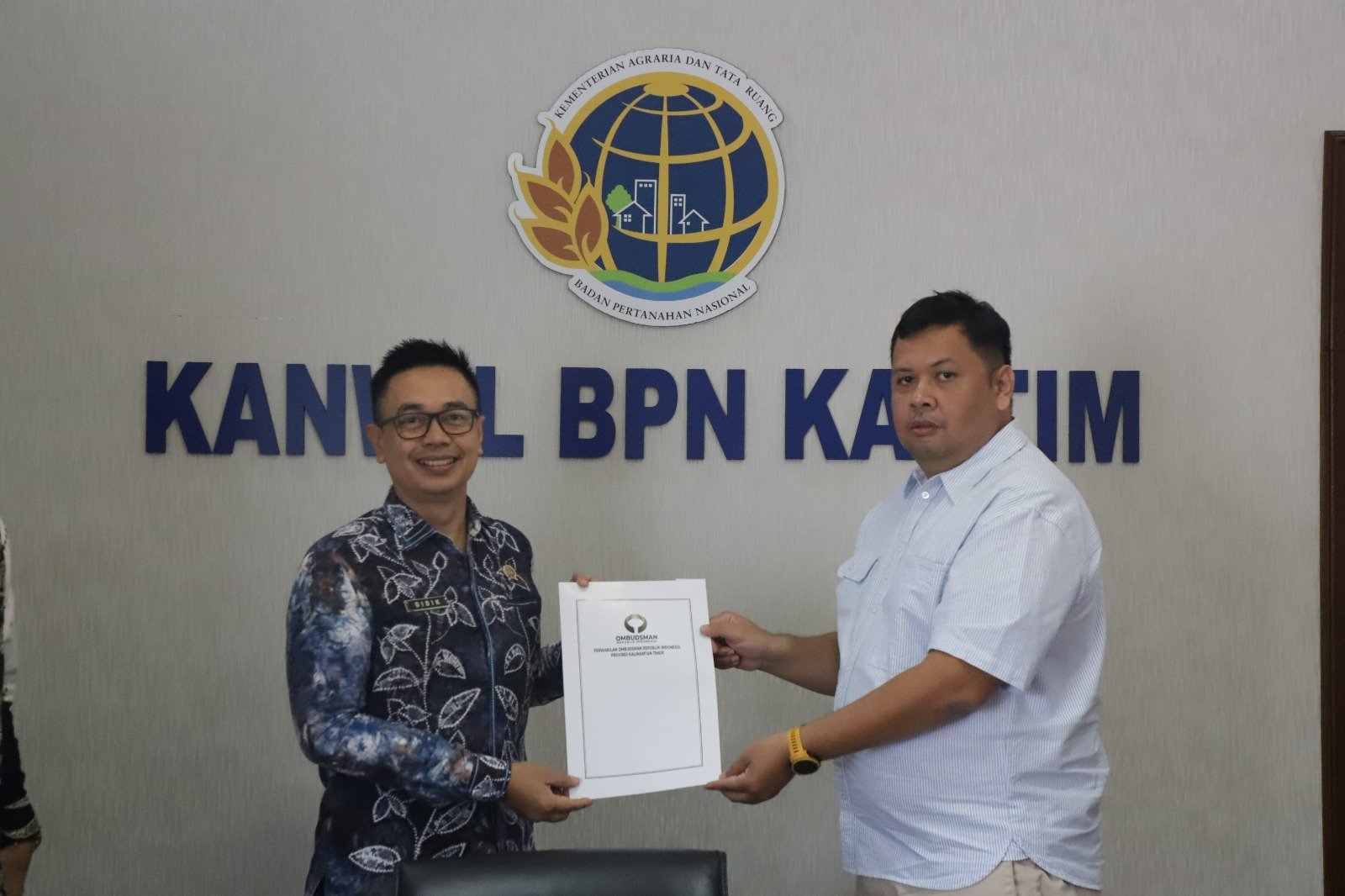 WhatsApp Image 2026 06 25 at 16.49.07 Bahas Penambahan Lokus Penilaian Pelayanan Publik, Ombudsman RI Kalimantan Timur Kunjungi Kanwil BPN Provinsi Kaltim PROKALTIM