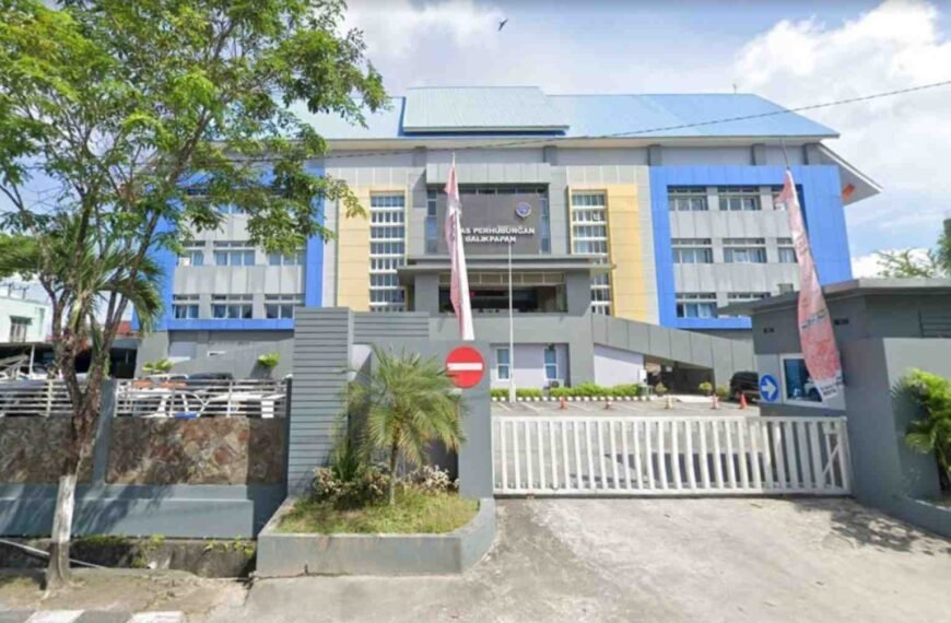 lokasi demo massa LBB di kantor DPPR Kota Balikpapan