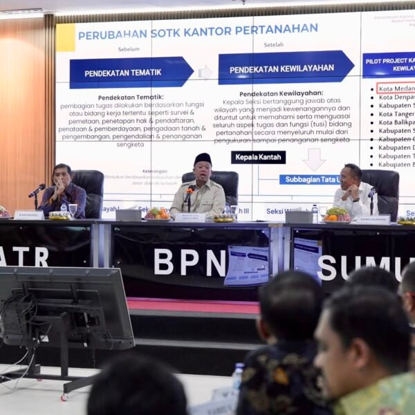 Pengarahan di Kanwil BPN Provinsi Sumatera Utara, Menteri&hellip;