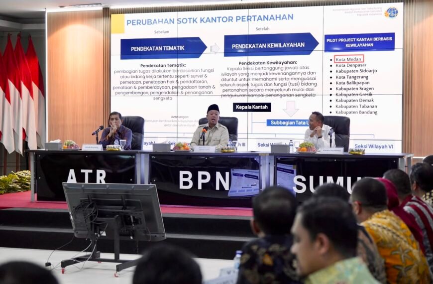 Pengarahan di Kanwil BPN Provinsi Sumatera Utara, Menteri&hellip;
