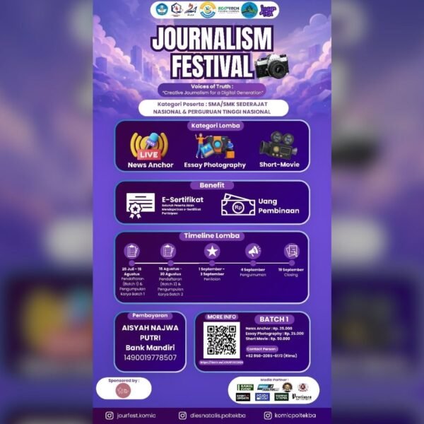 JOURNALISM FESTIVAL 2026 TELAH DIBUKA