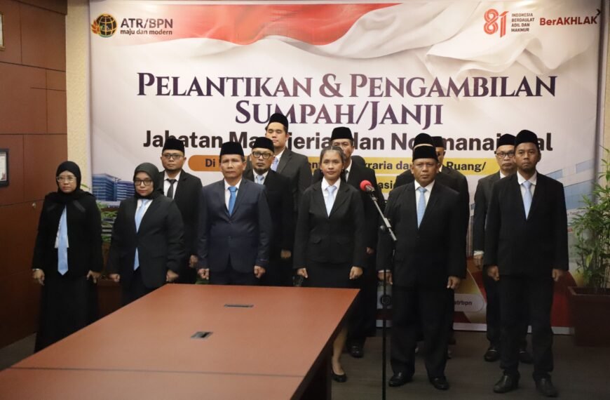 Kanwil BPN Provinsi Kaltim Ikuti Pelantikan&hellip;