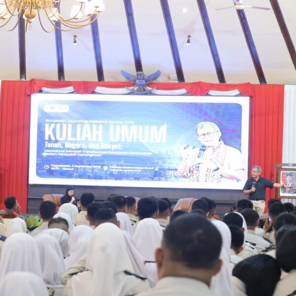 Isi Kuliah Umum di Politeknik Agraria STPN, Rocky&hellip;