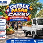 Suzuki Carry dalam program Gerebek Pasar di UPTD Pasar Pandan Sari Balikpapan