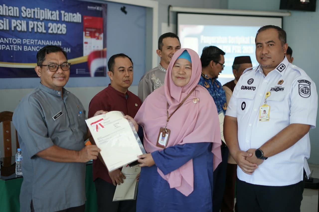Kemudahan pengurusan sertipikat tanah dengan program Pendaftaran Tanah Sistematis Lengkap (PTSL) dirasakan langsung masyarakat