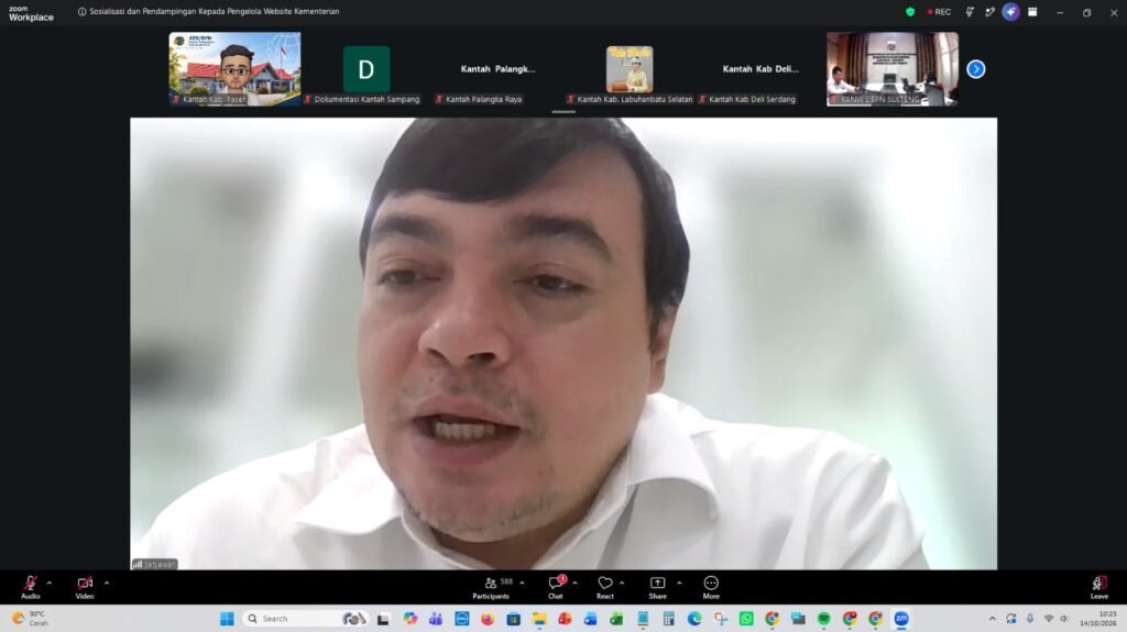 Kantor Pertanahan Kabupaten Paser Ikuti Sosialisasi dan Pendampingan Pengelolaan Website ATR/BPN Tahun 2026 PROKALTIM 1 Dalam rangka meningkatkan optimalisasi pengelolaan website serta mendukung penyebaran informasi publik yang berkualitas