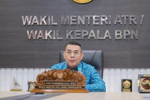 Wakil Menteri Agraria dan Tata Ruang/Wakil Kepala Badan Pertanahan Nasional (Wamen ATR/Waka BPN), Ossy Dermawan