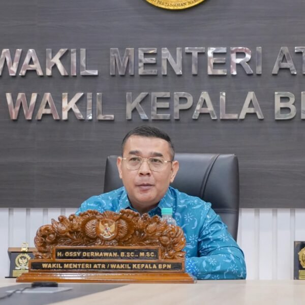 Wakil Menteri Agraria dan Tata Ruang/Wakil Kepala Badan Pertanahan Nasional (Wamen ATR/Waka BPN), Ossy Dermawan