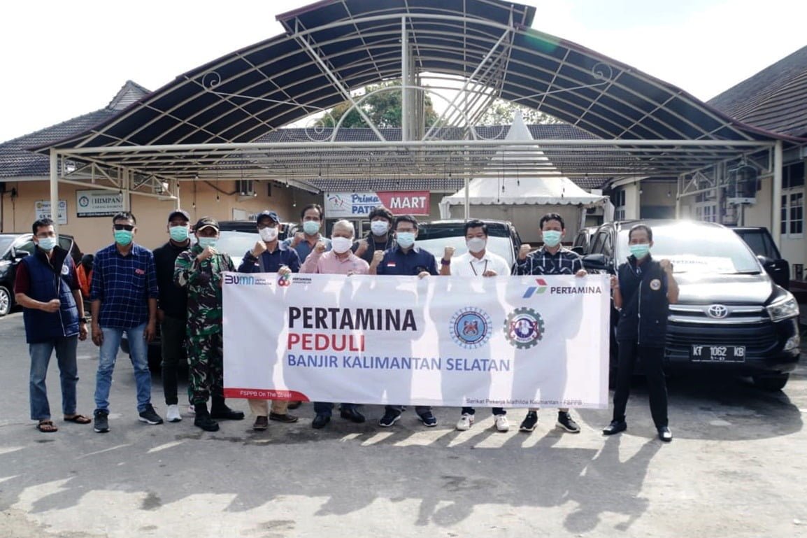 CSR Pertamina RU V Balikpapan Kirim Relawan Gelombang Kedua Bantu Korban Banjir di Kalimantan Selatan PROKALTIM