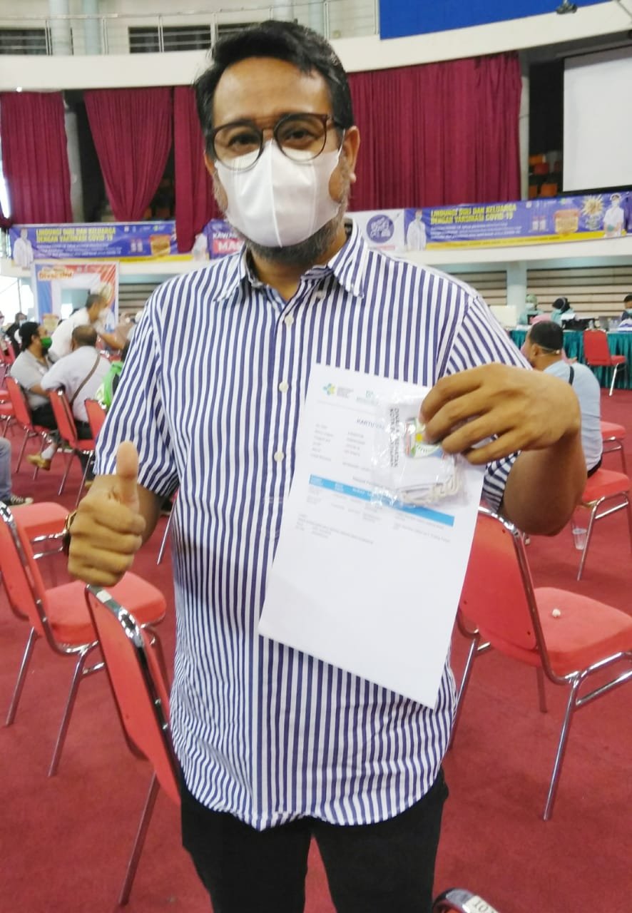 IMG 20210329 WA0011 Percaya Diri, Walaupun Ada Penyakit Komorbid Wakil Ketua DPRD Balikpapan, Sabaruddin Panrecalle Vaksin Dosis Kedua PROKALTIM