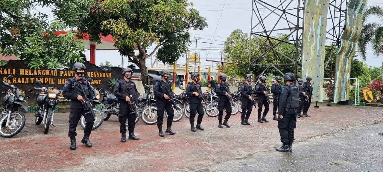 IMG 20210501 WA0014 Brimob Kaltim Gelar Apel Siaga Mayday, "Bersama Lawan Covid-19" PROKALTIM